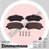 Zimmermann Brake Pad Set, 24867.205.1 24867.205.1